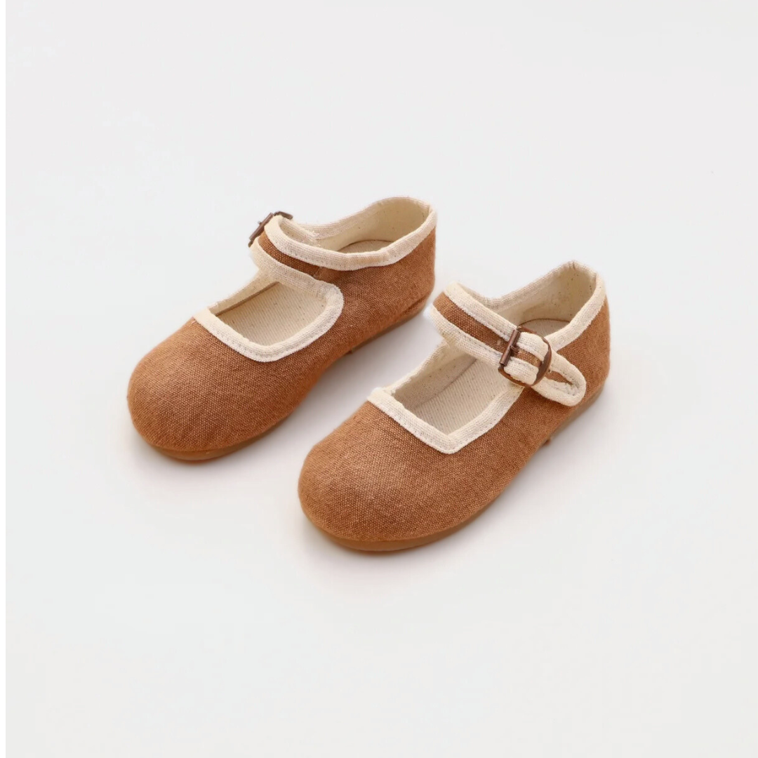 Rust & Natural Trim | Child's Mary Jane