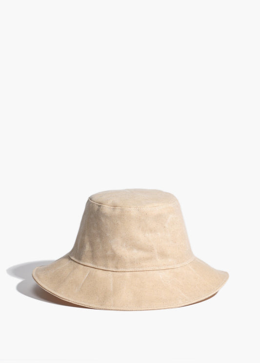 Natural waxed canvas hat