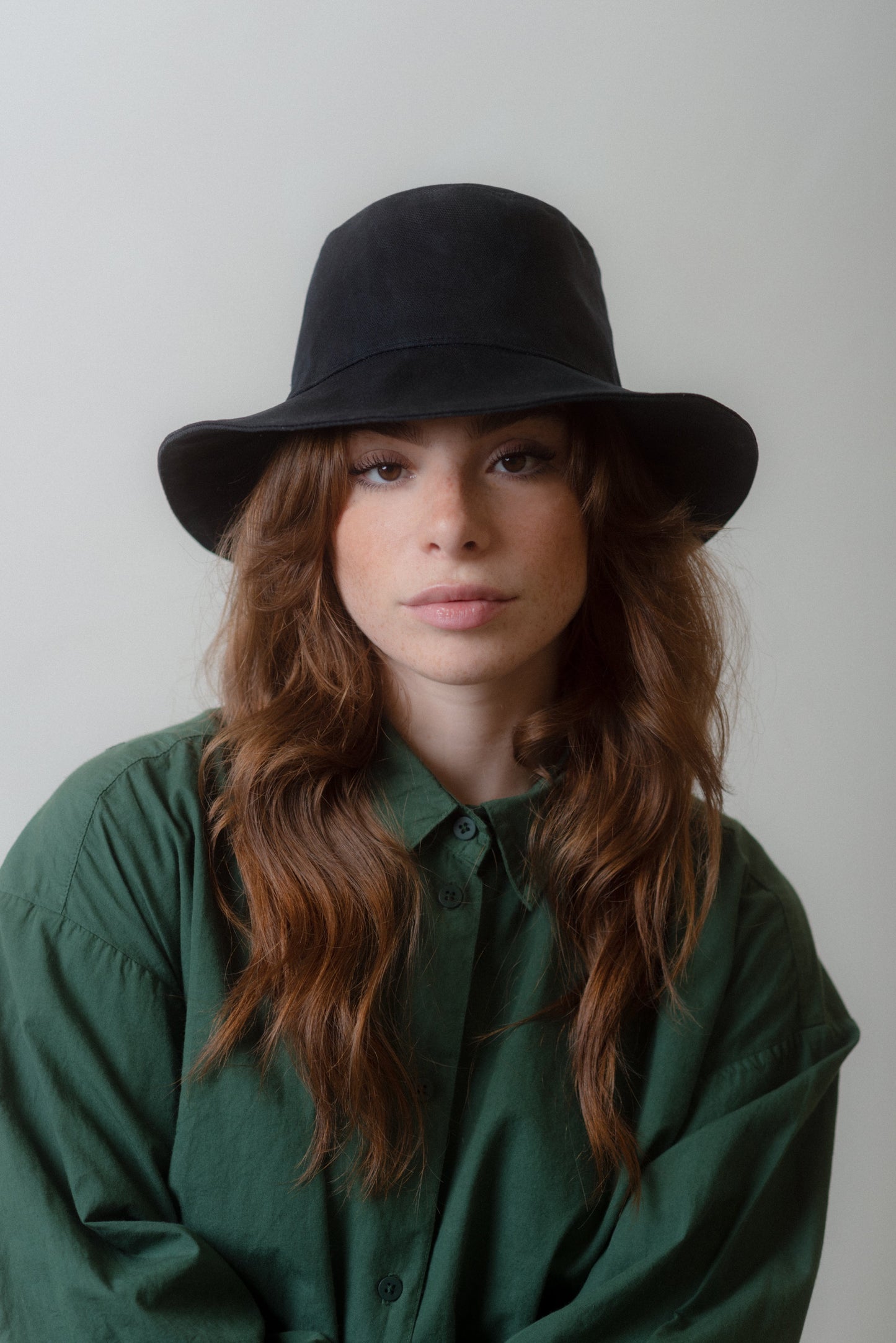 Black Waxed canvas hat.